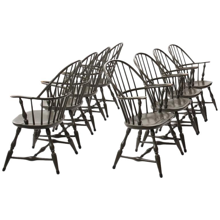Painted Windsor Armchairs