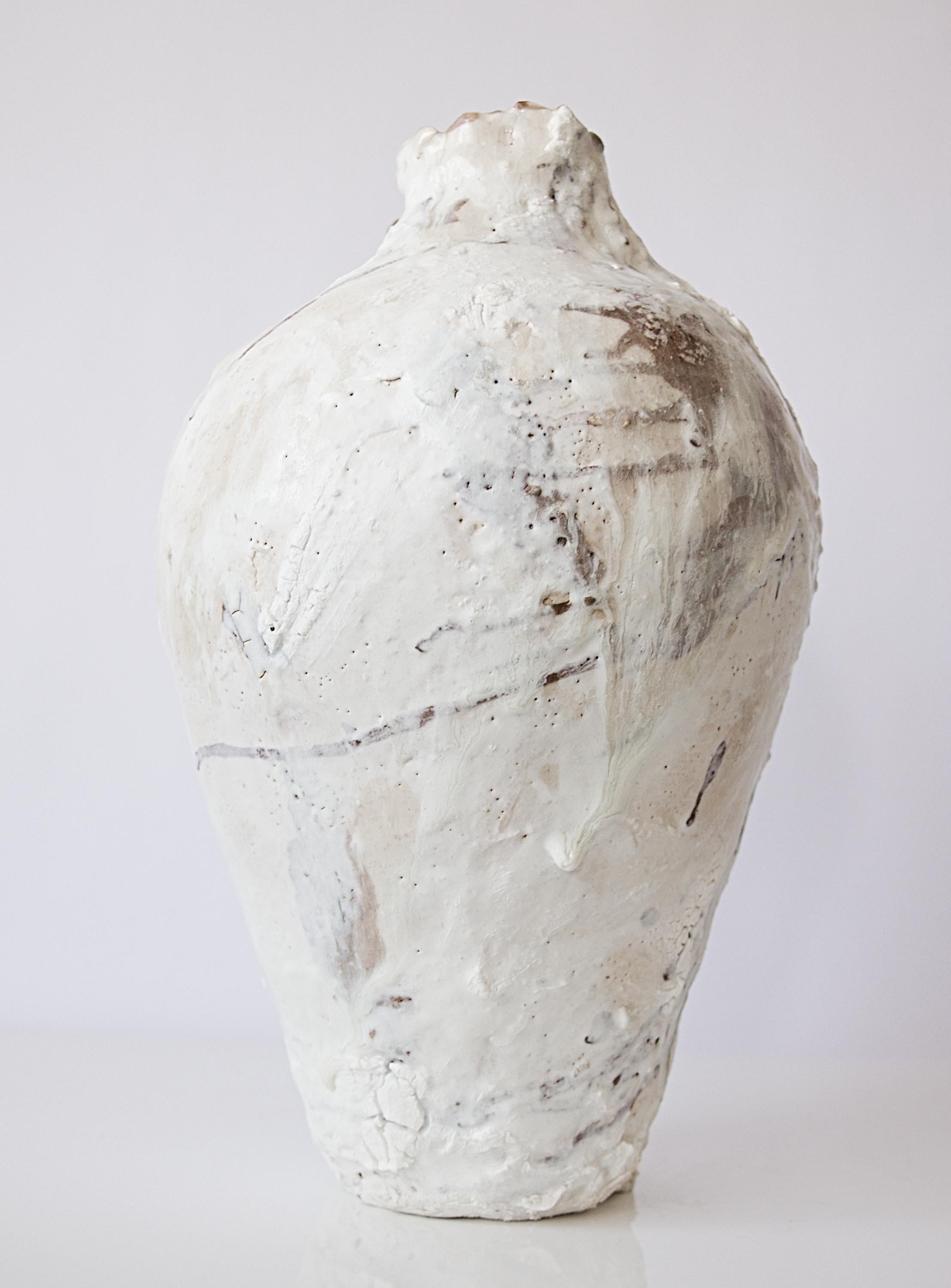 Grès porcellanato Vaso ad ali dipinte - Luna II