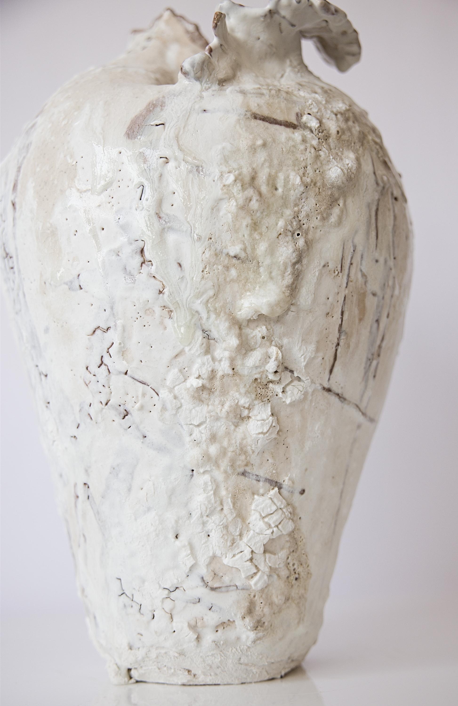 Organico moderno Vaso ad ali dipinte - Luna II