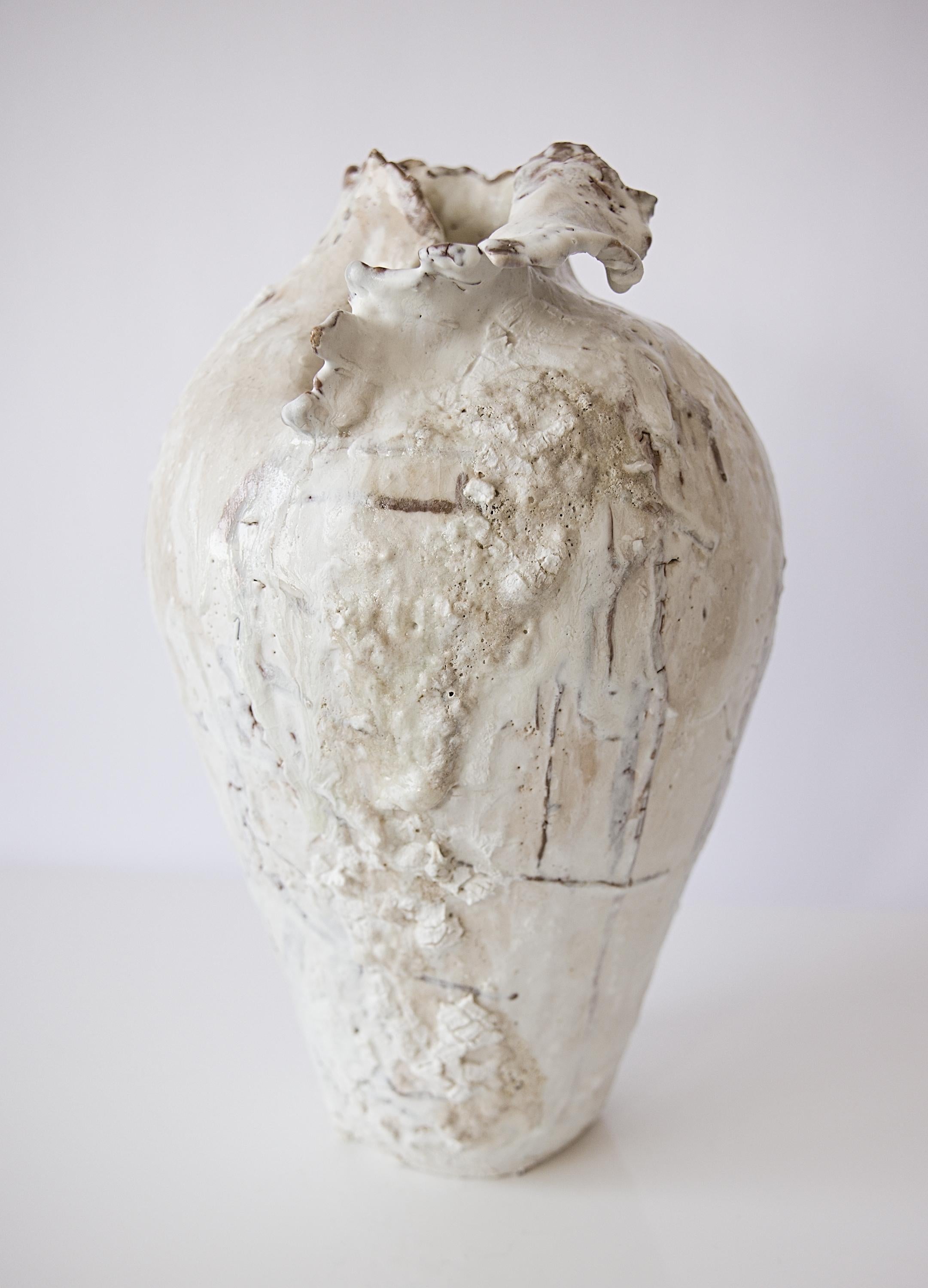 Fatto a mano Vaso ad ali dipinte - Luna II