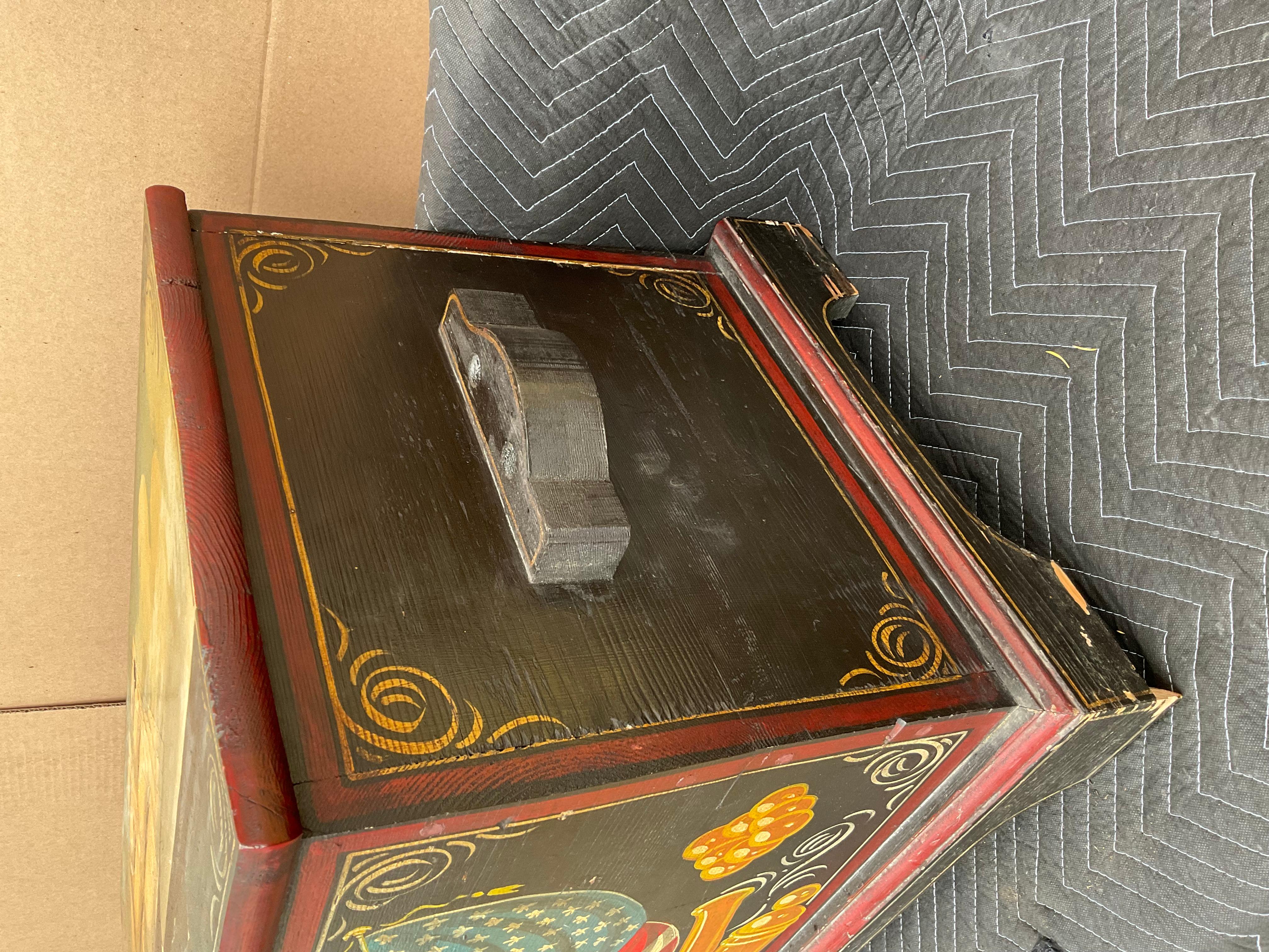 Painted Wood Chest with Maritime Theme 2