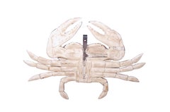 Painted Wood Crab Shop Sign