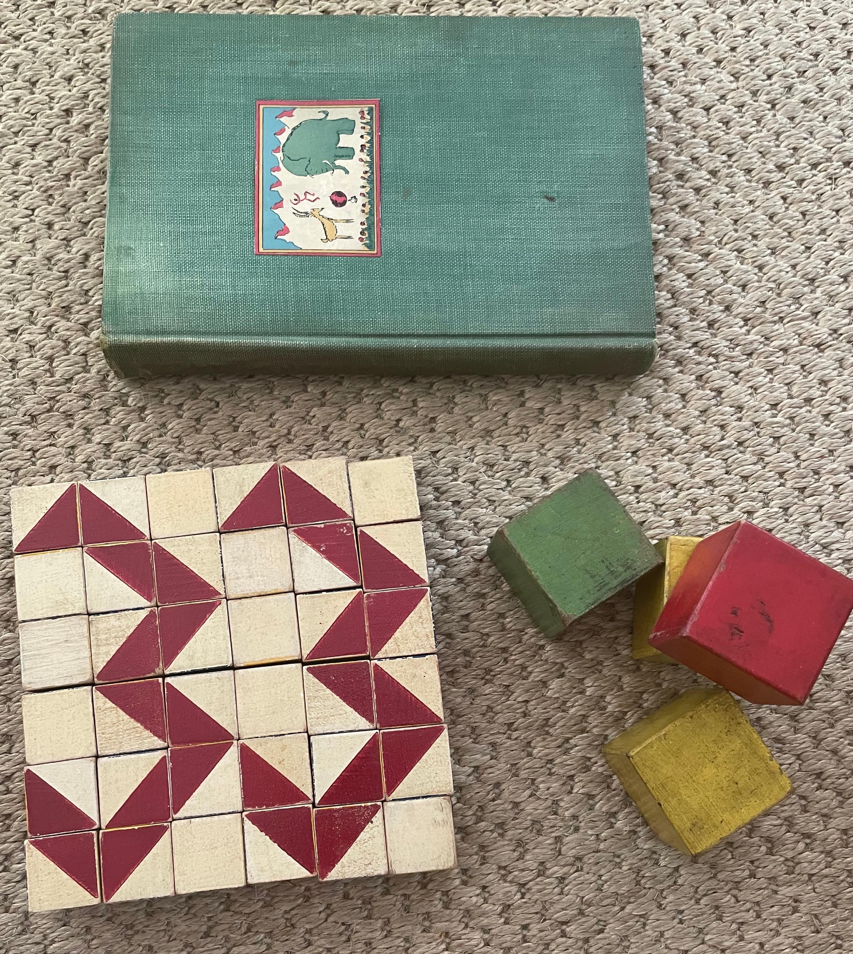 20th Century Painted Wood Design Blocks For Sale