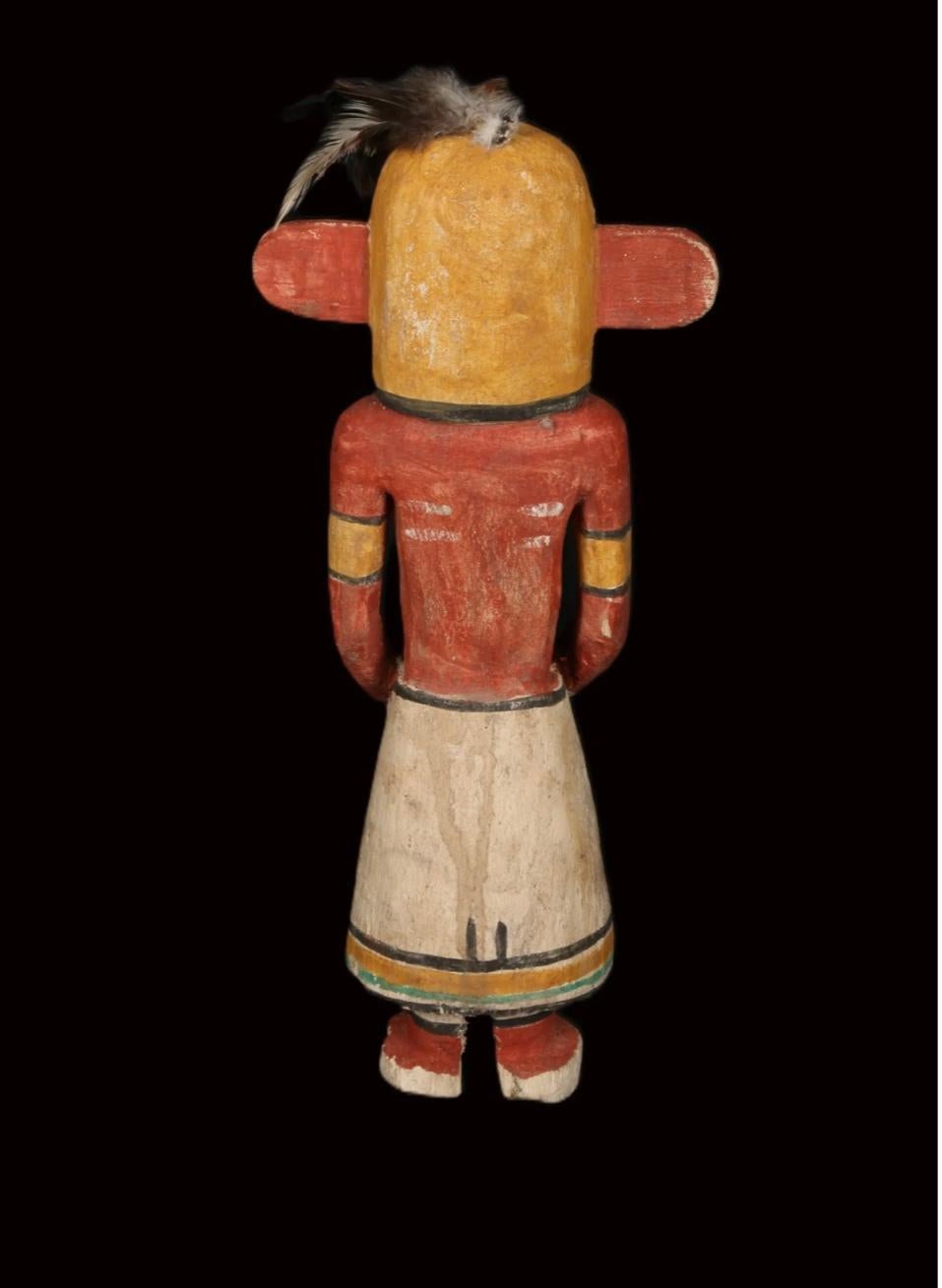 Figura Kachina Hopi de Madera Pintada Estadounidense en venta