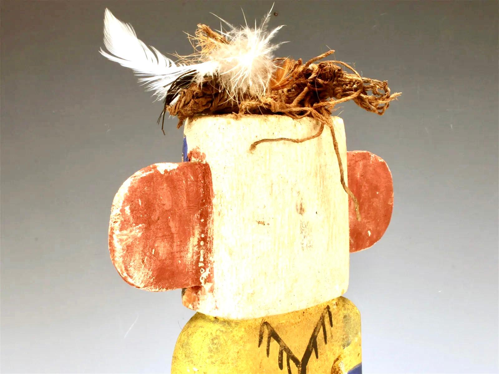 Painted Wood Hopi Katsina Kachina Figure '#1' In Good Condition For Sale In Bradenton, FL