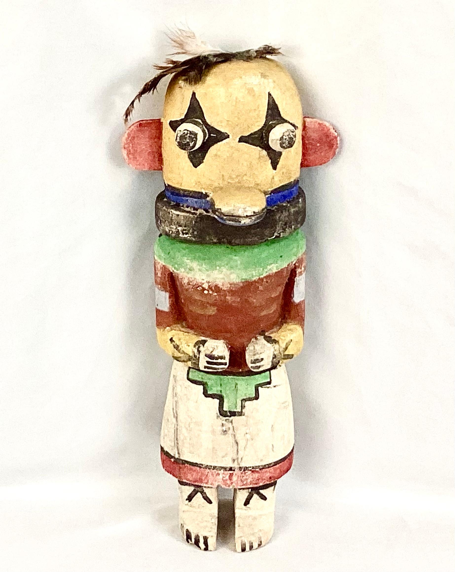 Hopi katsina figures (Hopi language: tithu or katsintithu), also known as kachina dolls, are figures carved, typically from cottonwood root, by Hopi people to instruct young girls and new brides about katsinas or katsinam, the immortal beings that