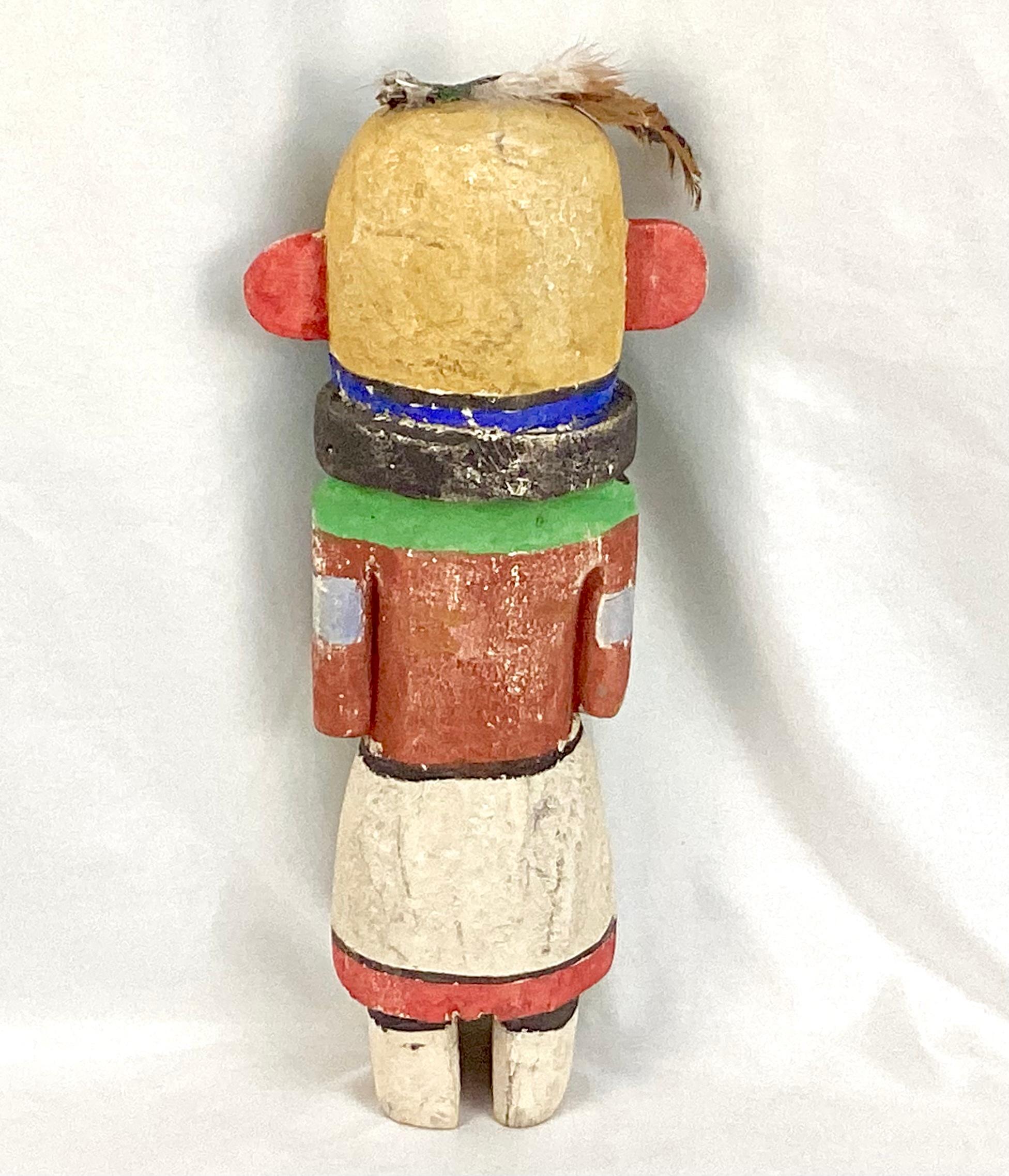 Figure Hopi Katsina Kachina en bois peint (n°2) Bon état - En vente à Bradenton, FL