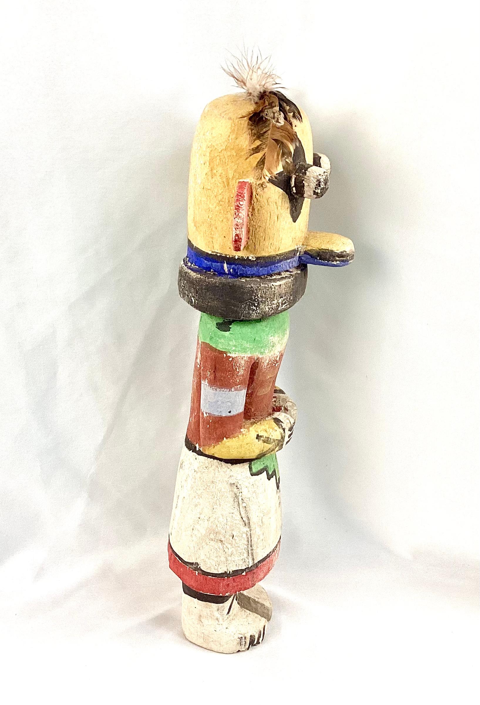 Bemalte Hopi Katsina Kachina-Figur aus Holz (#2) im Angebot 1