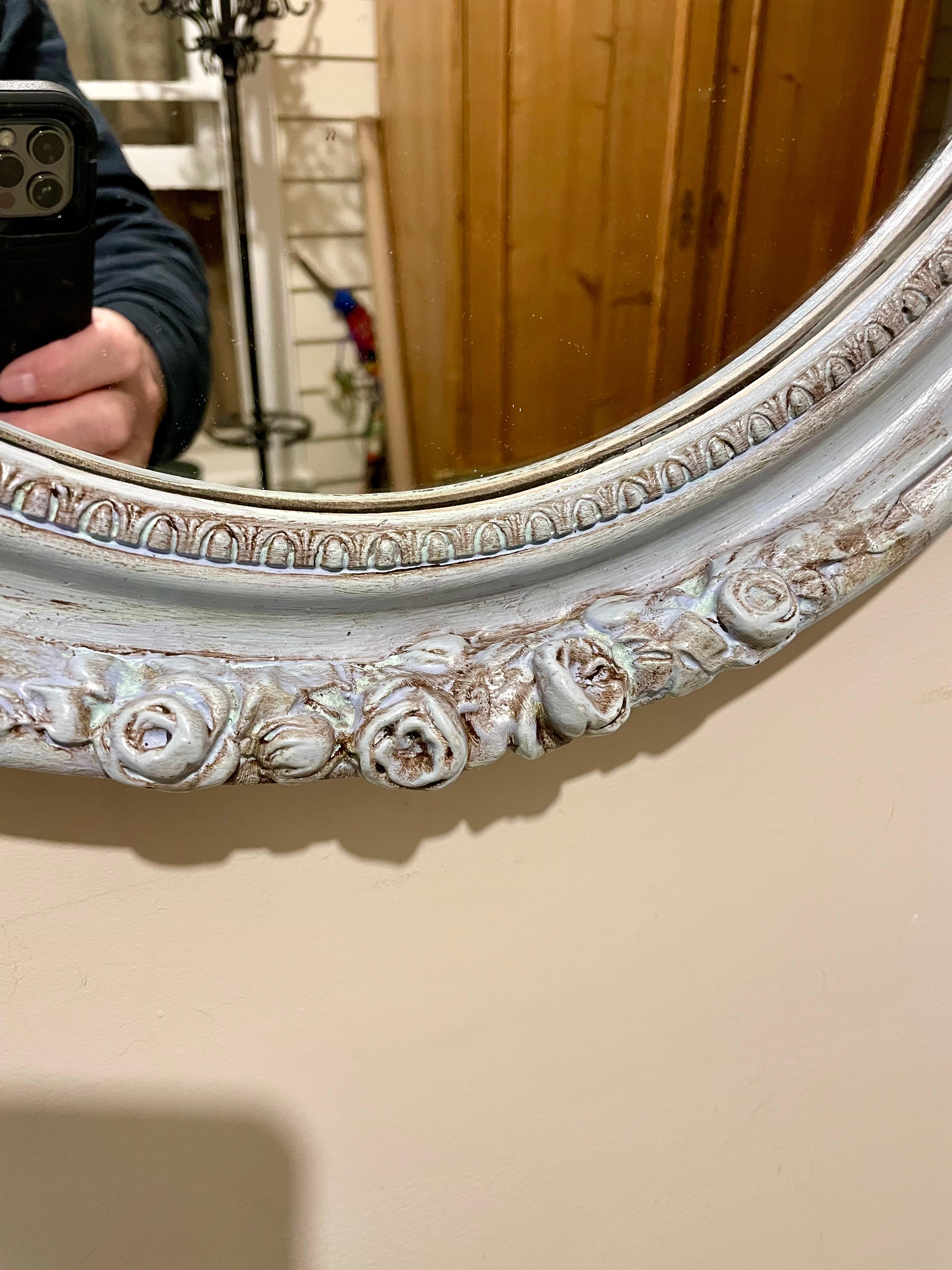 Painted Wood Mirror For Sale 5
