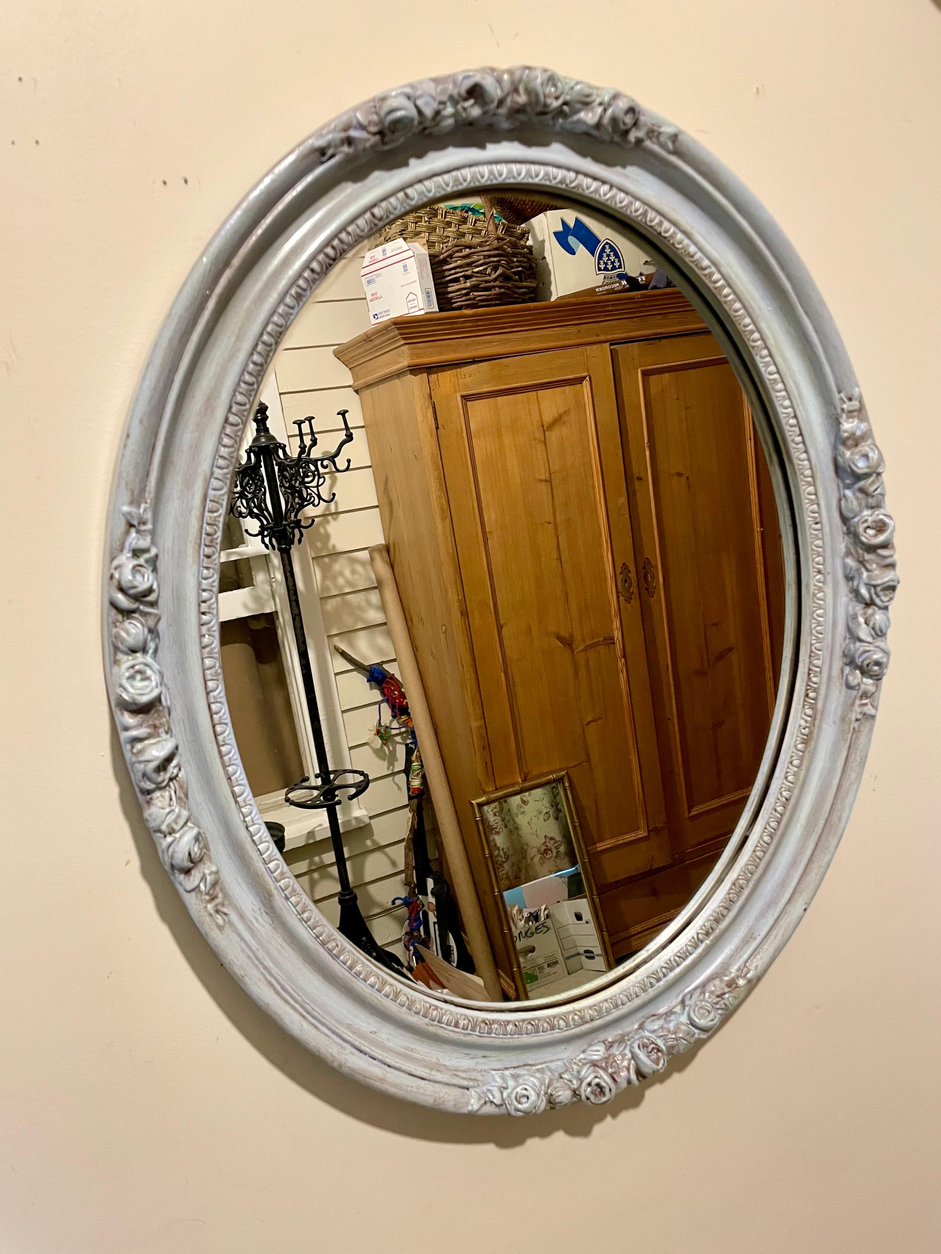 Painted Wood Mirror For Sale 2