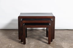 Painted wood nest tables designed by Alberto Churba, Argentina, circa 1970.