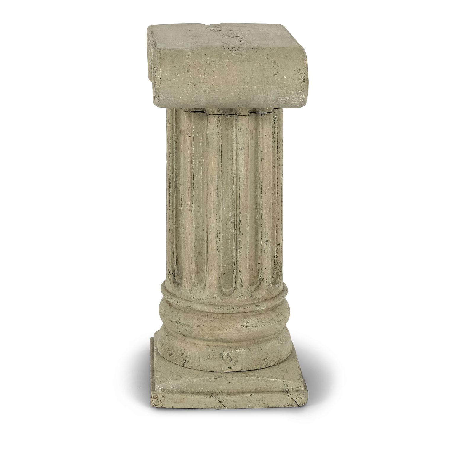 Neoclassical Revival Painted Wood Pedestal Table For Sale