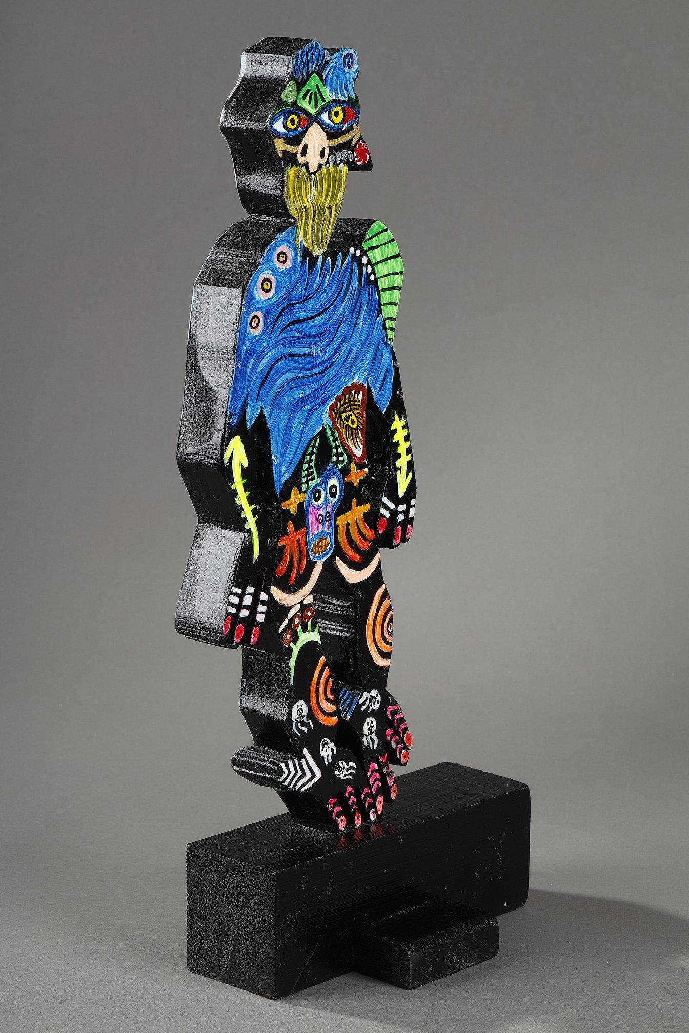 Scultura in legno dipinto, 