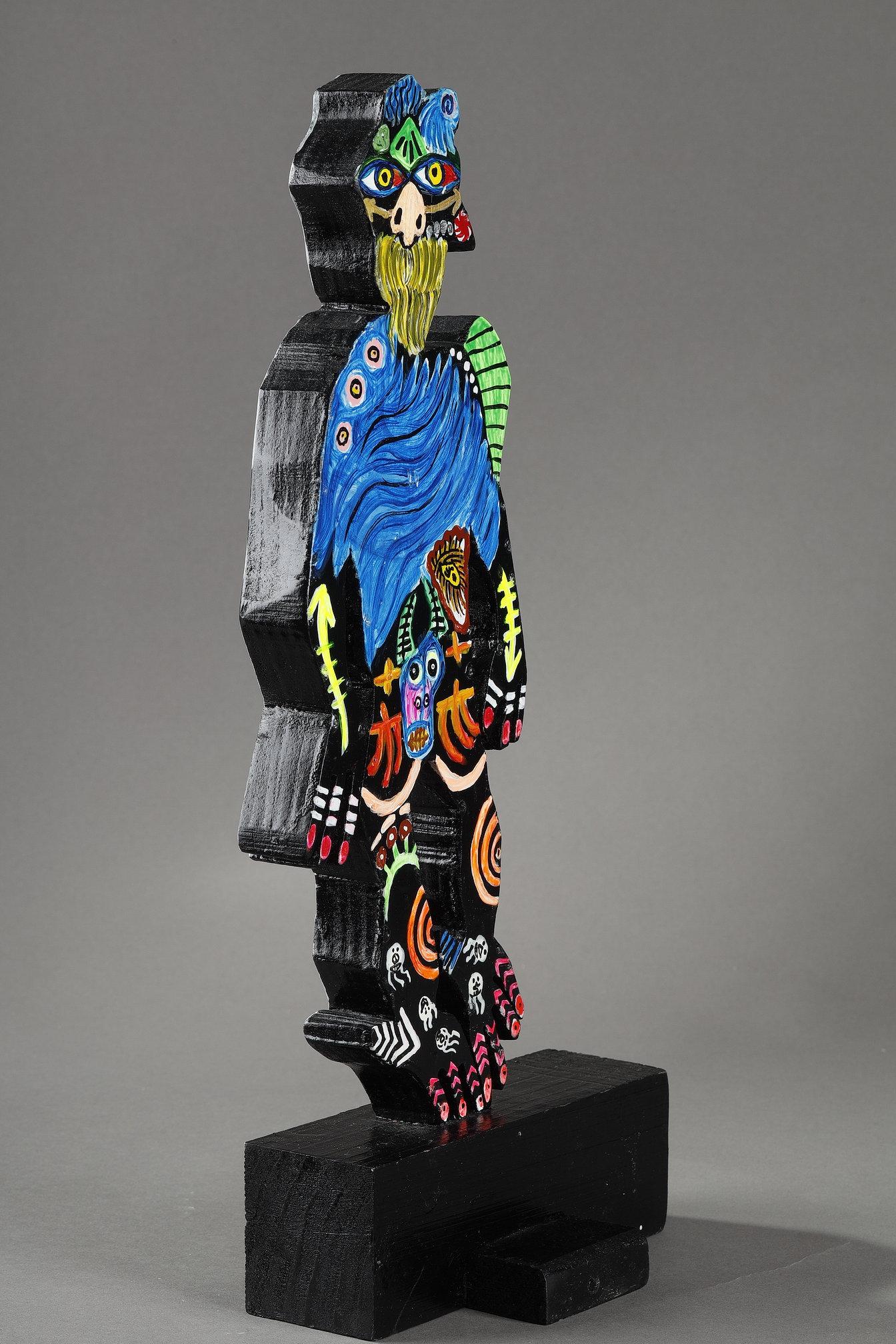Scultura in legno dipinto, 