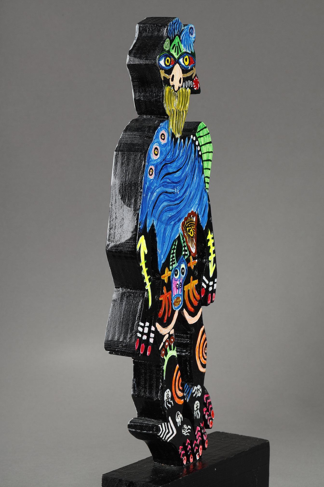 Scultura in legno dipinto, 