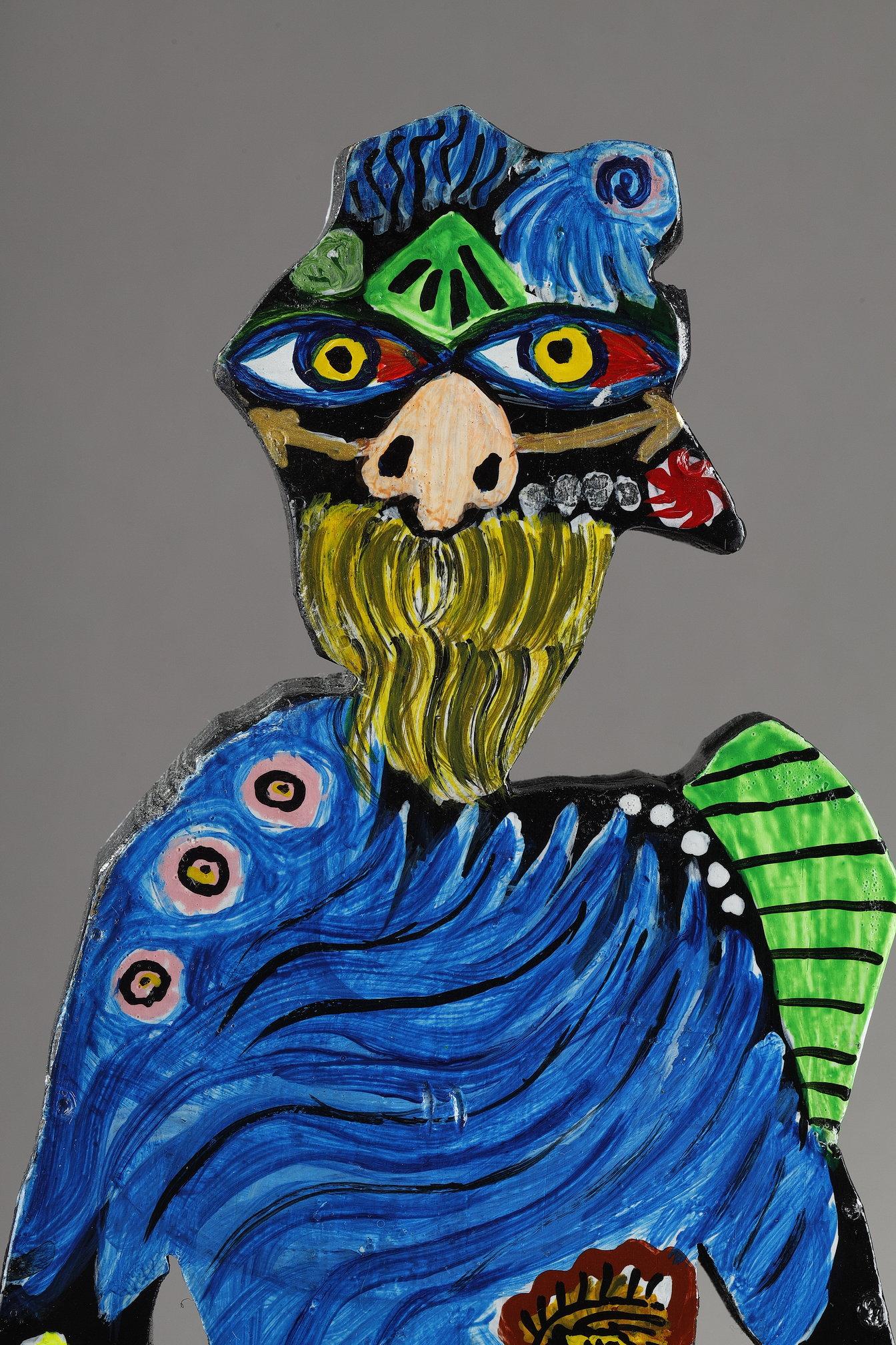 Legno Scultura in legno dipinto, 