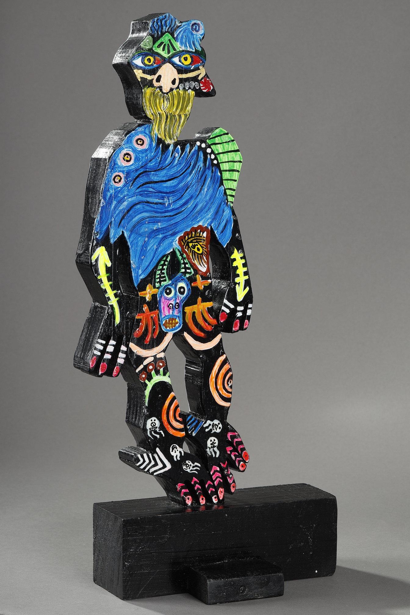 Scultura in legno dipinto, 