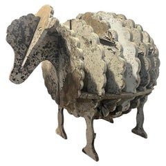 Painted Wood Sheep Bookshelf