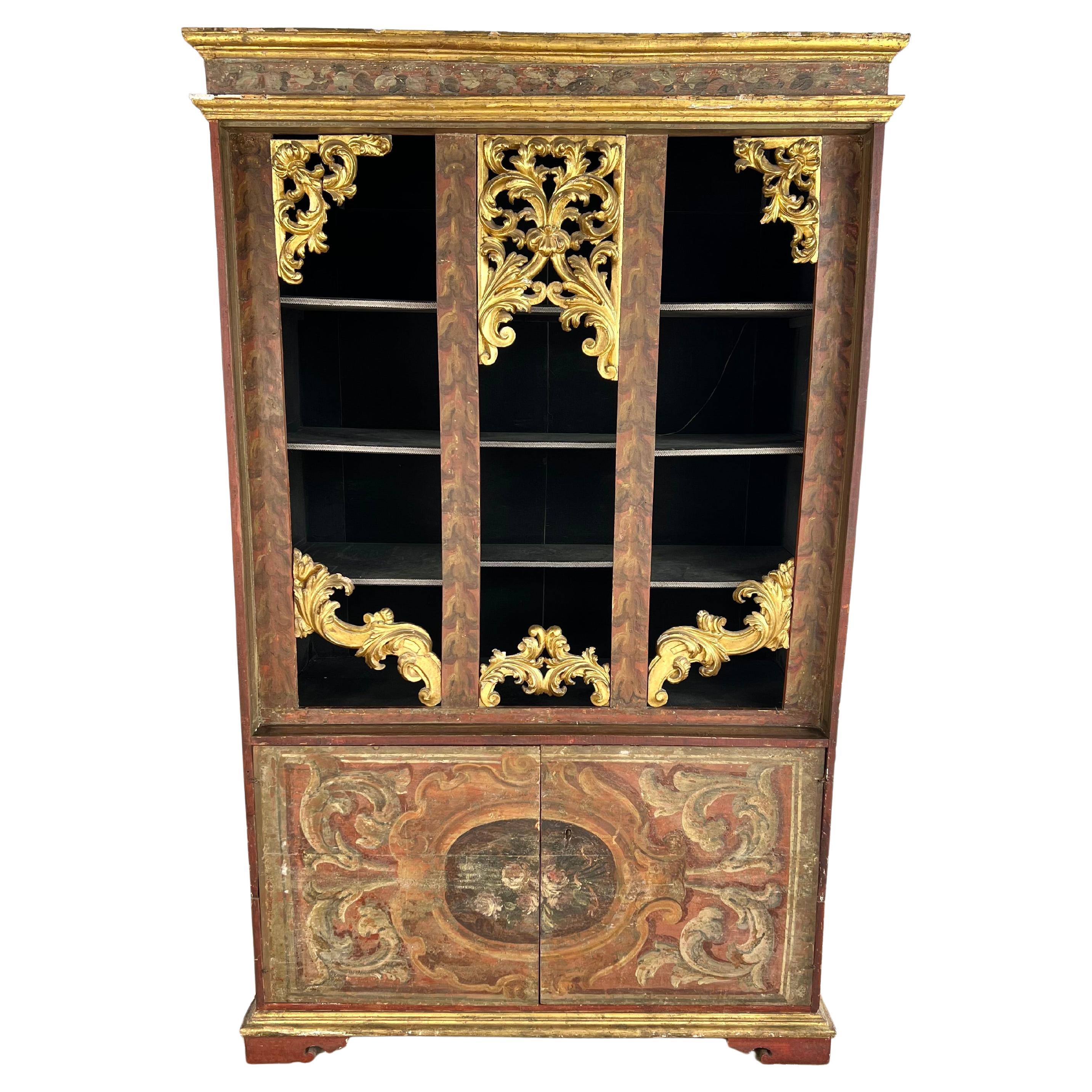 Estantería-librería de madera pintada Italia