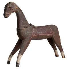 Painted Wooden Horse, England circa 1890 Painted Wooden Horse, England circa 1890