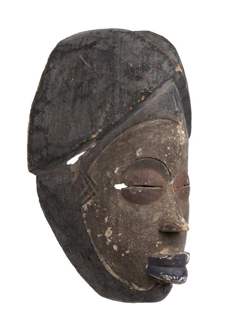 Painted Wooden Mask, Africa, 20th Century 1