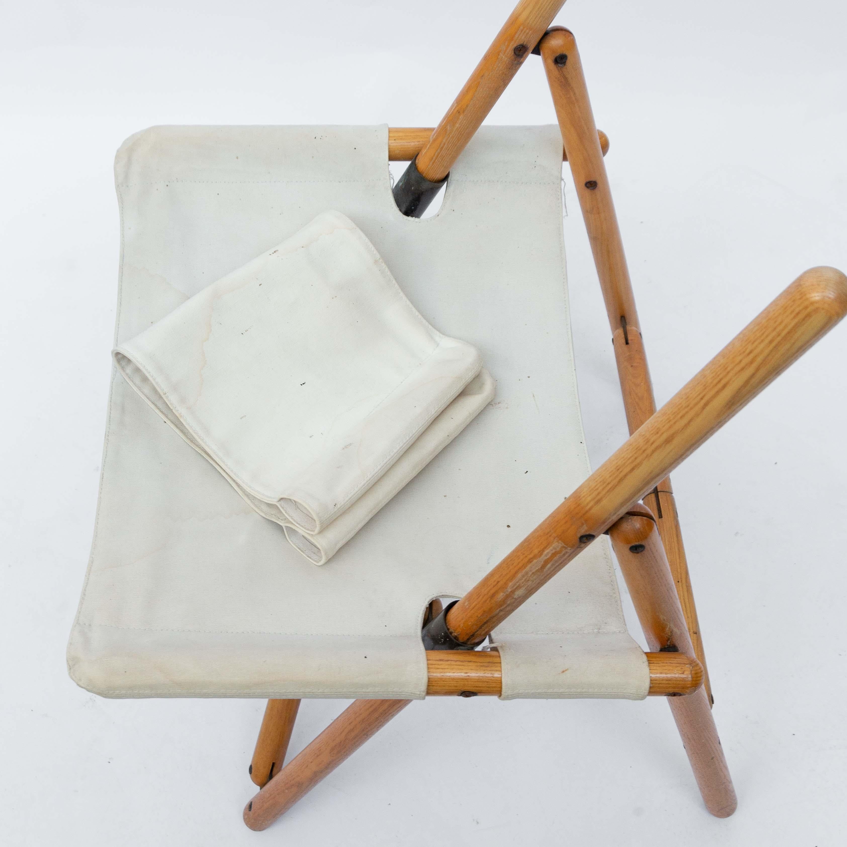 Zanotta Navy Folding Chair by Sergio Asti, 1969. In Good Condition In Hilversum, NL