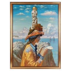Dipinto "Una lettera dal passato", Lettonia (URSS) di Igor Leontiev, 1990