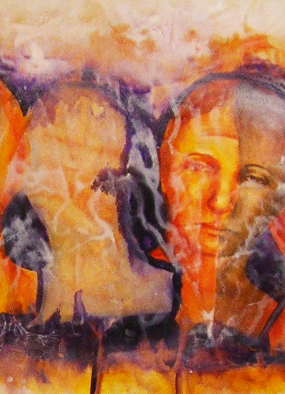 Gemälde Acrilyc auf Leinwand von Rabanillo De La Fuente,'When Water Matters¨ im Zustand „Hervorragend“ im Angebot in Mombuey, Zamora