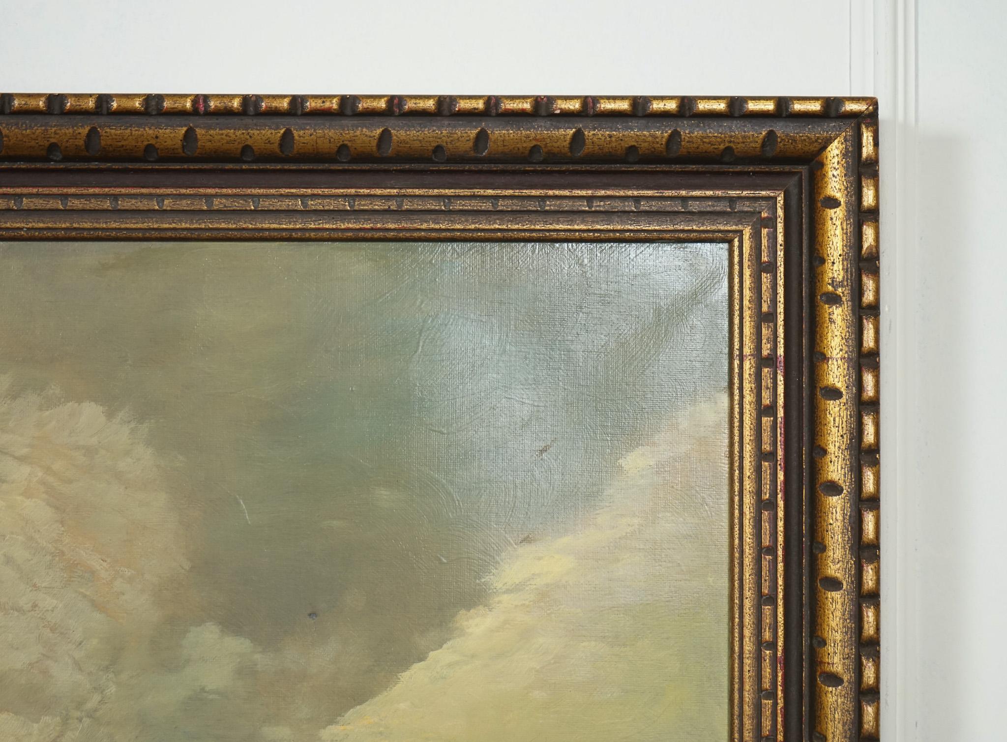 20ième siècle PAiNTING APRèS JACOB VAN RUISDAEL LE MOULIN WIJK-BIJ-DUURSTEDE NEERLANDAIS 1628-1682 en vente