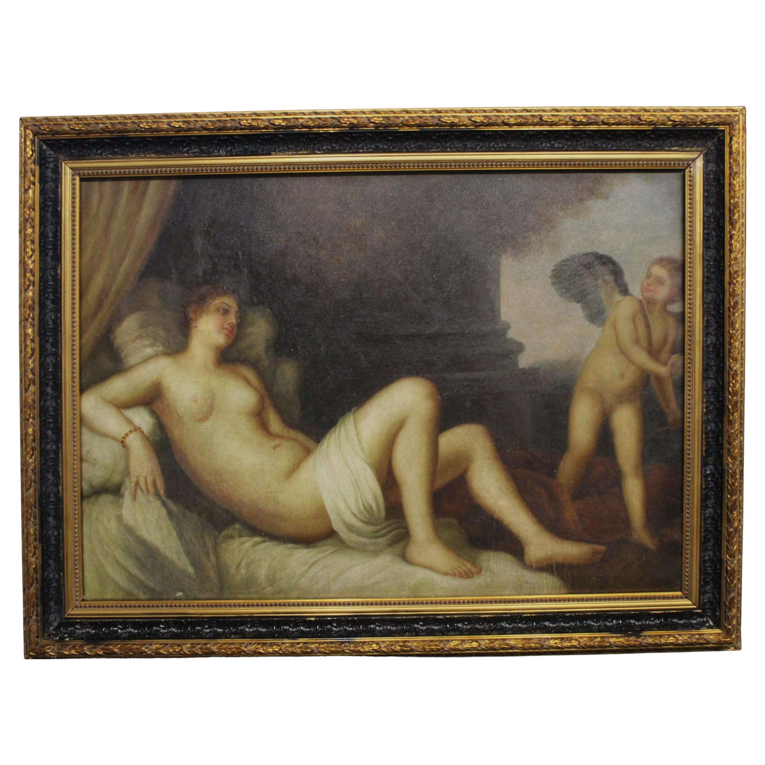 Painting: Allegory, Danae after Titian