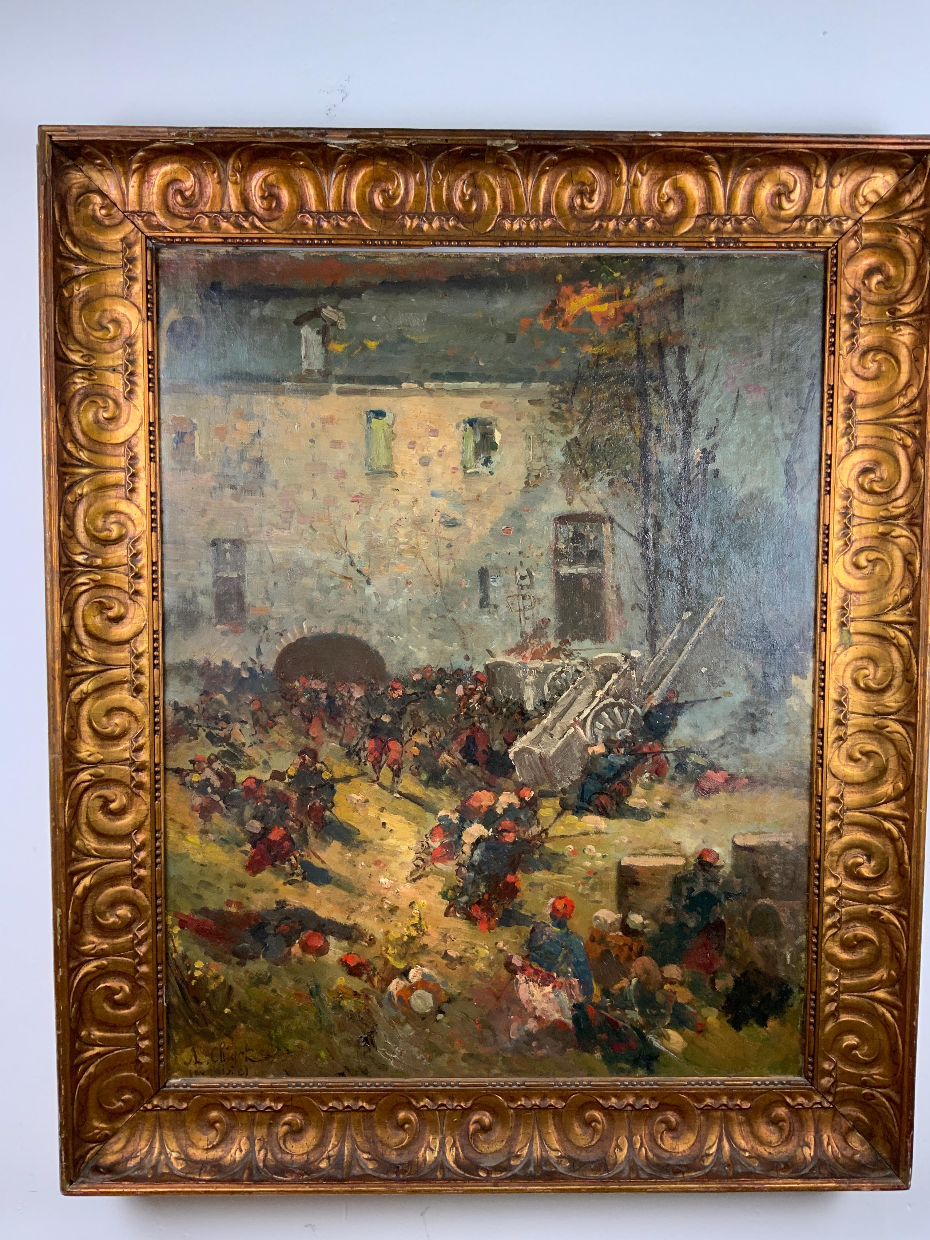 Late 19th Century Painting Alphonse Chigot