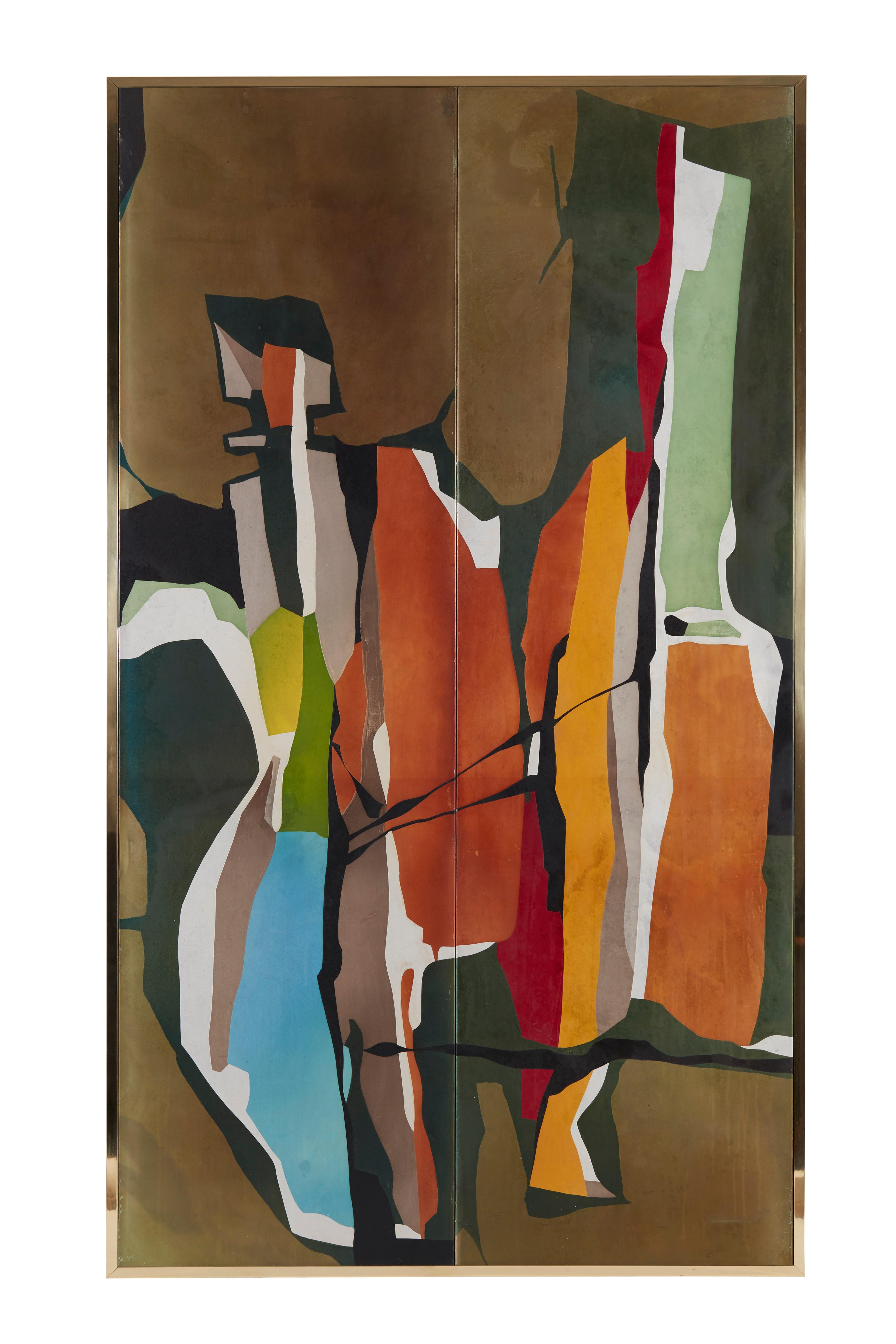 Robert Pansart (1909-1973)

Panels were realized for the Cruise Liner France in 1961
Polychromed, engraved and oxidized aluminum panel.


Dimensions : 
Hauteur, Height: 209 cm / 82.28 in
Largeur, Width: 120 cm / 47.24 in

Provenance : 
-