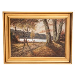 Painting "Autumn landscape" Finn Wennerwald (1896-1969)