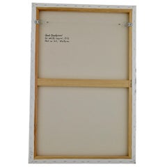 Painting  beach with lifeguards by Carole Grandgirard, France 2023.