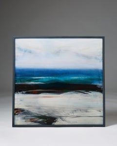 Painting “Blustery Day” by Neil Murison, England, 1980s