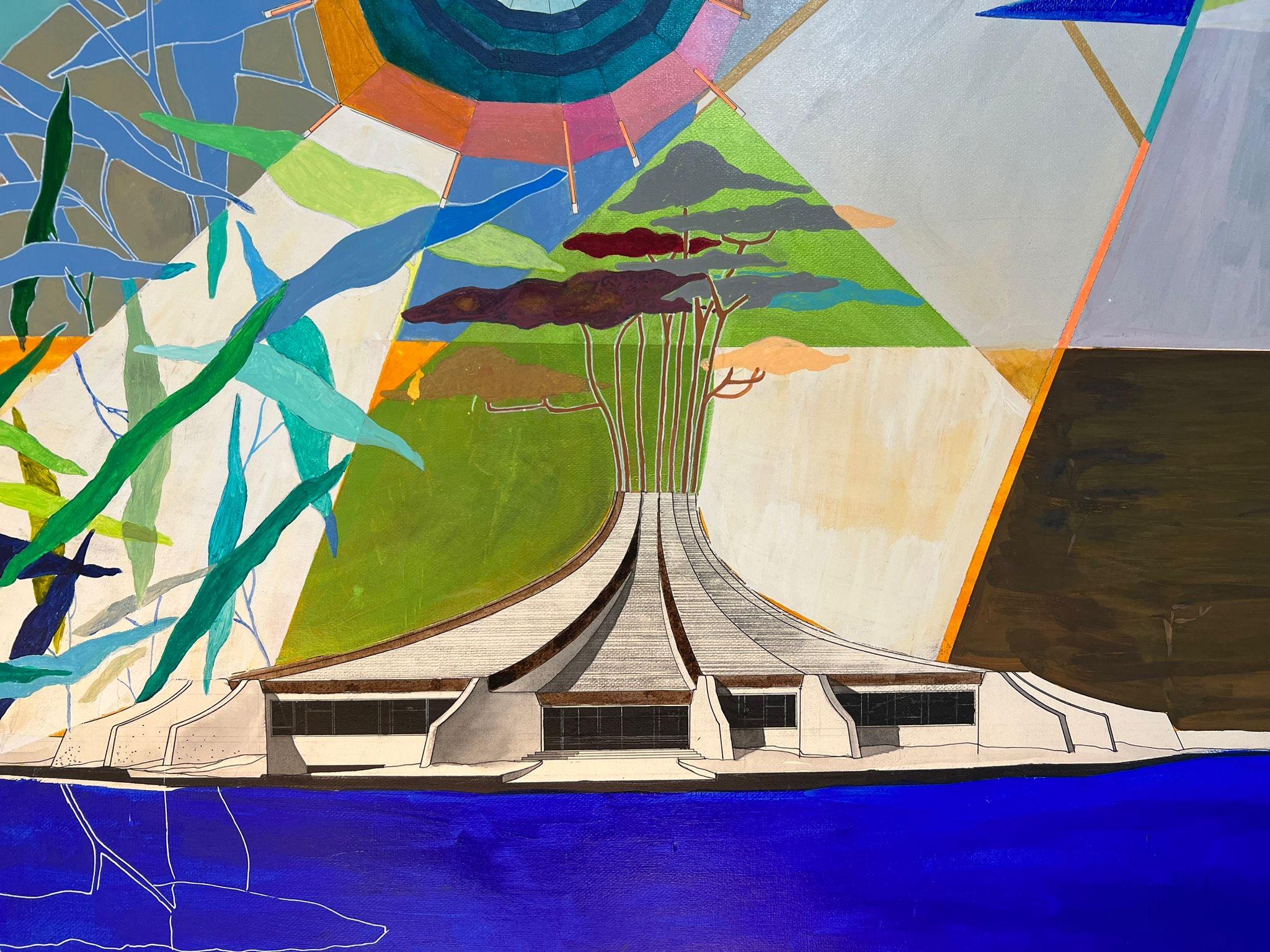 Pintura . Brasilia, moderna Acrílico en venta