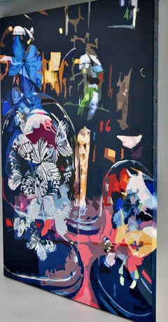 Painting butterflies LES PAPILLONS by Carole Grandgirard, France 2024.