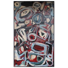 Peinture de A. Robertson, intitulée Lets Take a Look at Some Meanies, datée de 1995