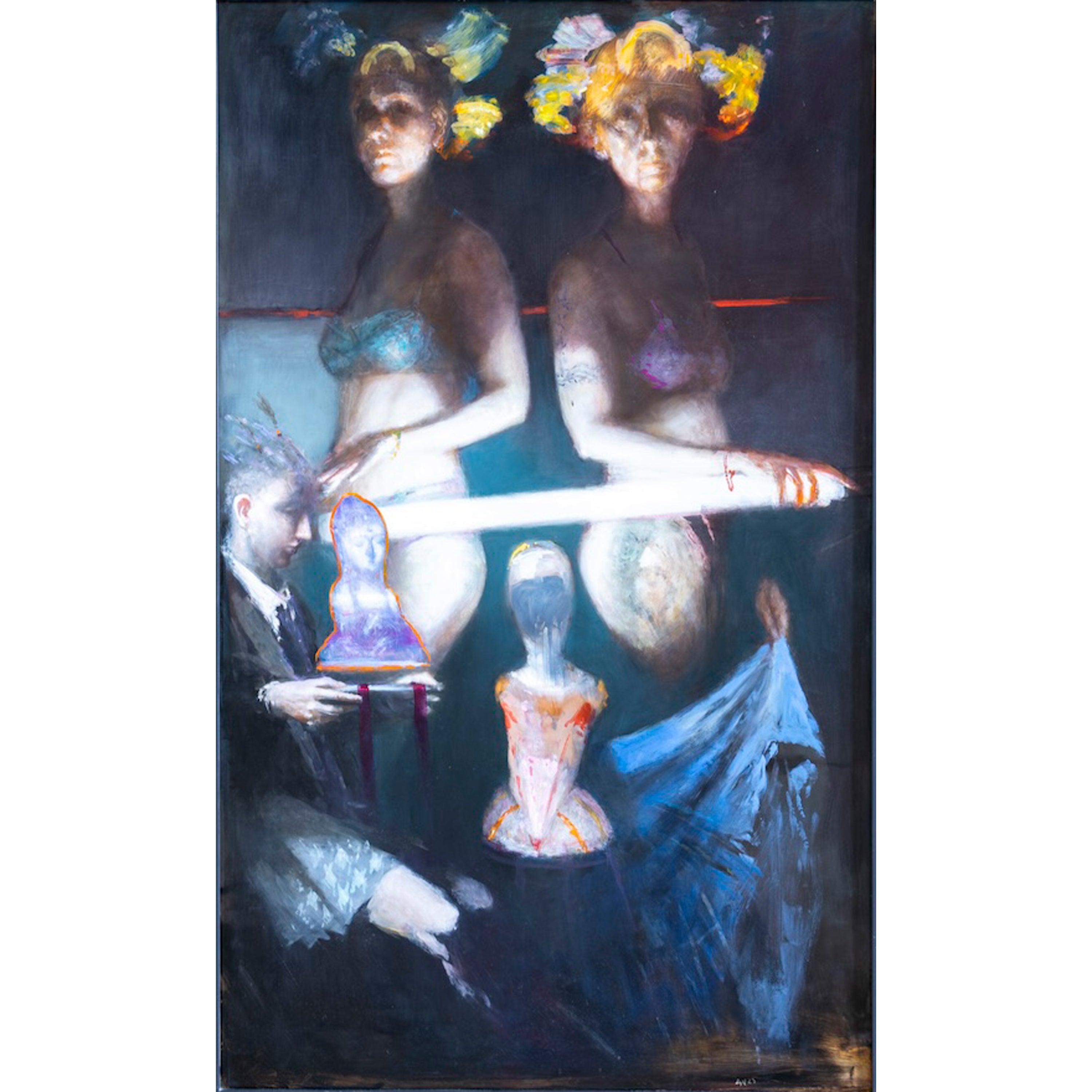 Gemälde von Andreas Wachter (*1951), Lichtung (Gemälde), 2023

Öl auf Hartfaserplatte
Abmessungen der Leinwand: 147,5 x 89,5 cm
Monogrammiert und datiert AW'23 unten rechts.
Rückseitig signiert, datiert und betitelt.

Andreas Wachter wurde 1951 in