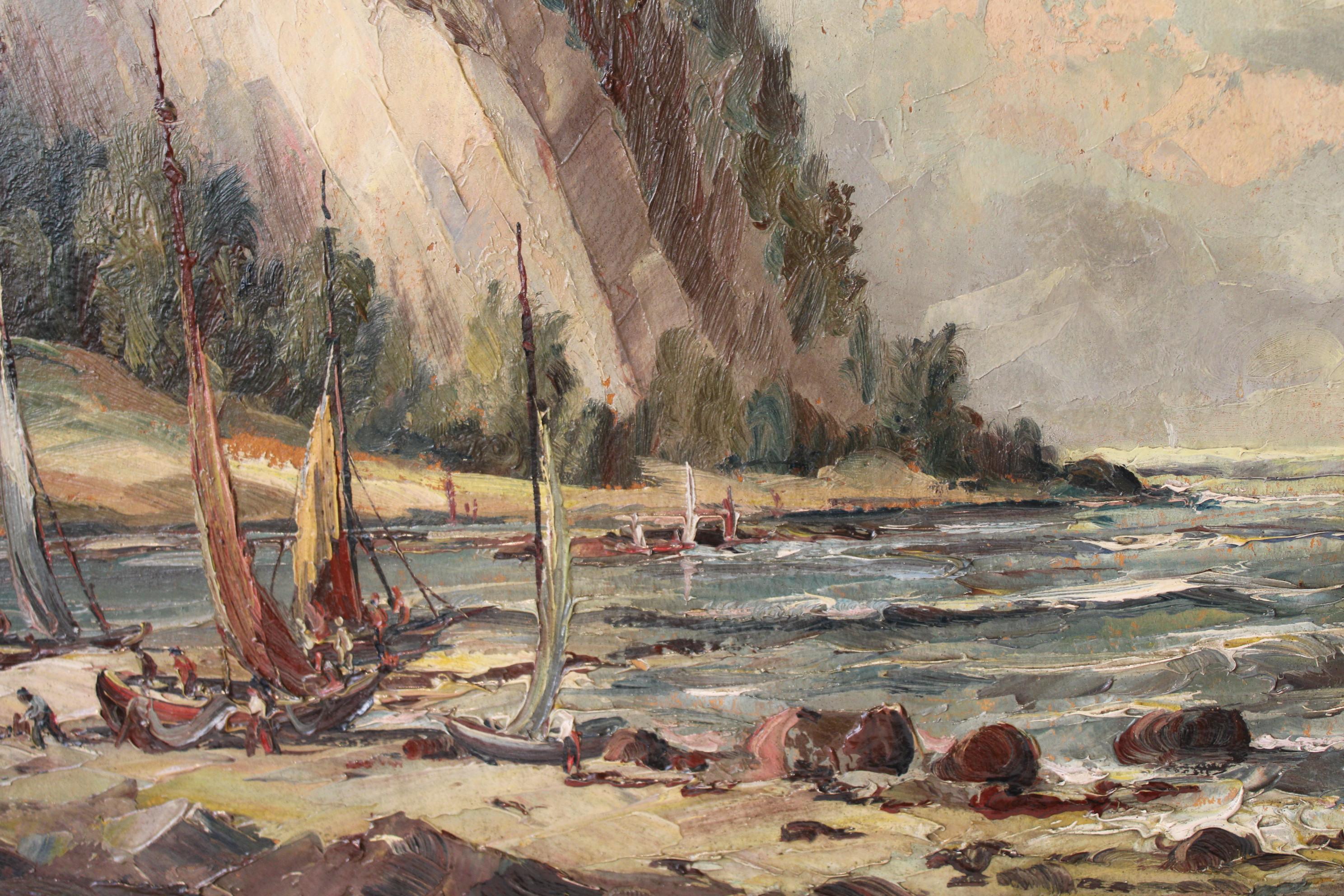 Pintura de August Becker Francés en venta