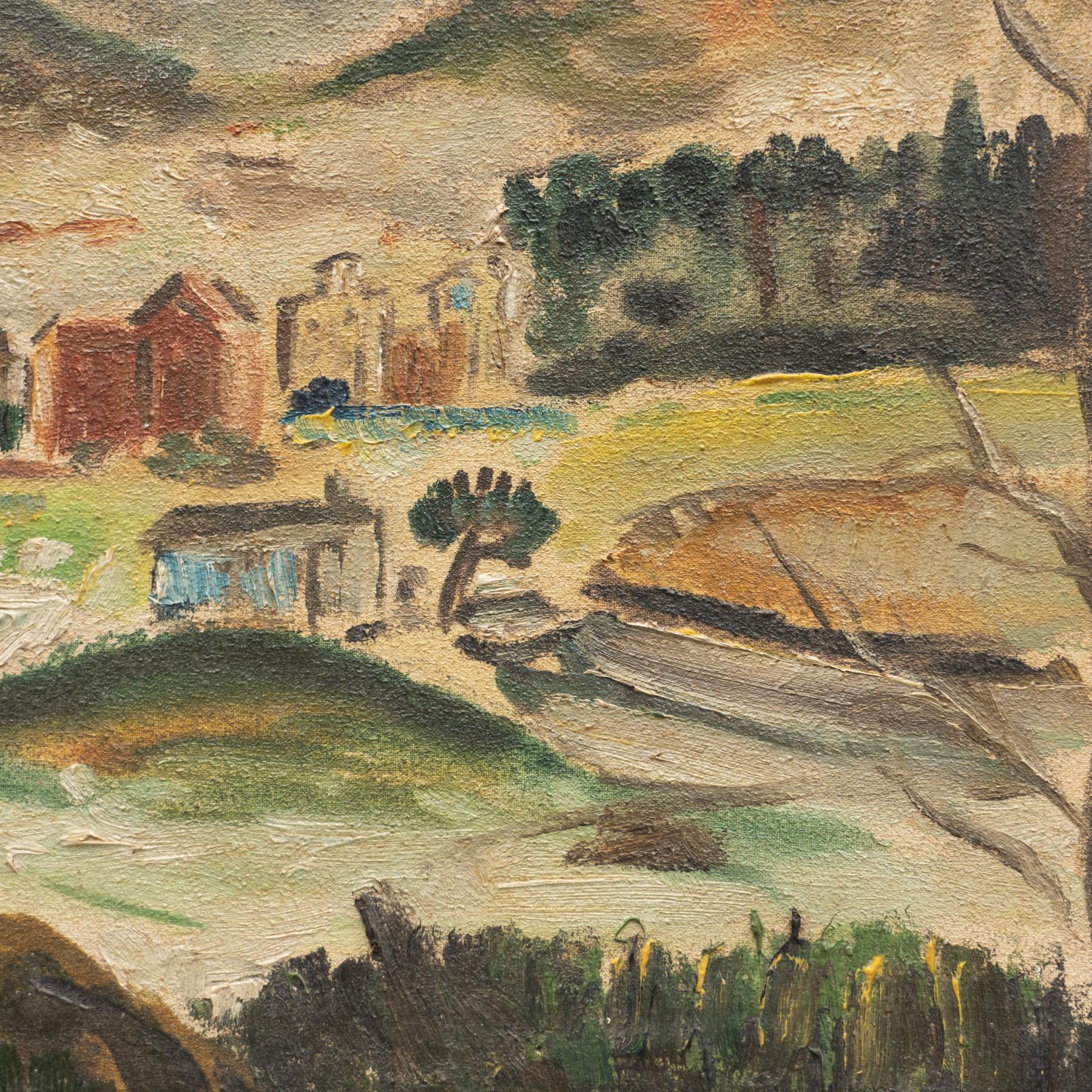 Gemälde von Ballesteros, Öl auf Leinwand, 1974 im Angebot 1