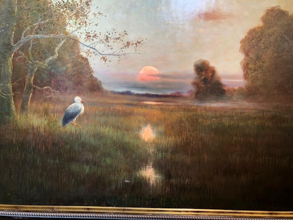 Painting by Bela von K. Spanyi In Good Condition In Houston, TX