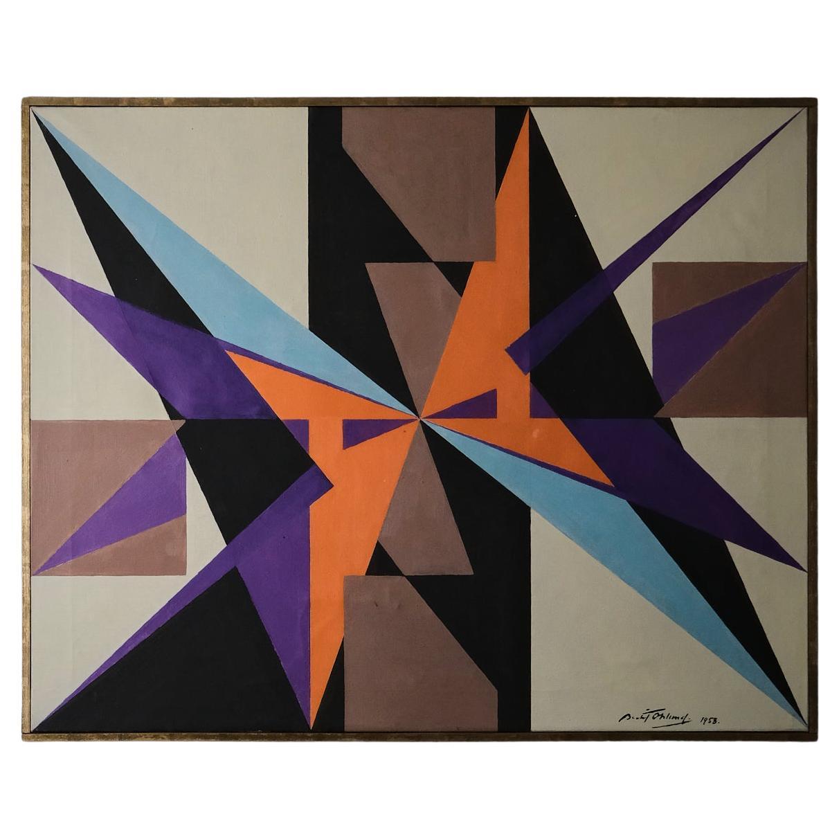 Painting by Bertil Öhlund, Sweden, 1958