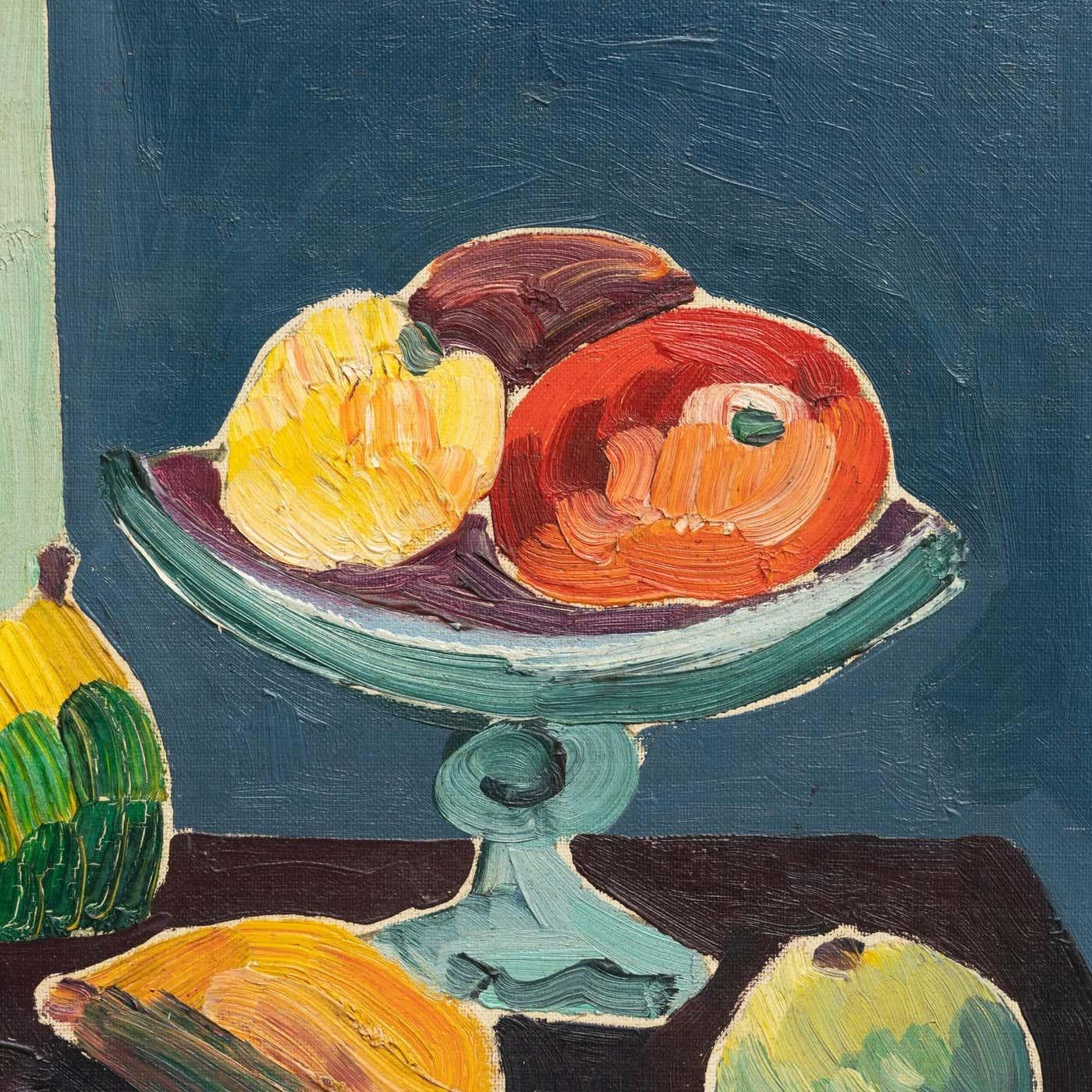 Gemälde von Caxing, Öl auf Leinwand, um 1940 im Angebot 2