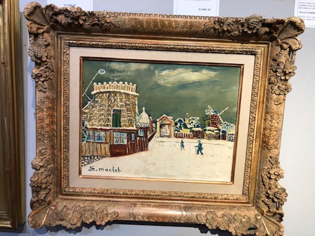 Elisee Maclet (1881-1962)

 Very well listed French artist. Studied in Paris, was influence by many famous French artists of the beginning of the 20th century. 

“Paris. L'lle Saint Lous”, circa 1930s

Oil on canvas. Signed lower left
Measures: 10”