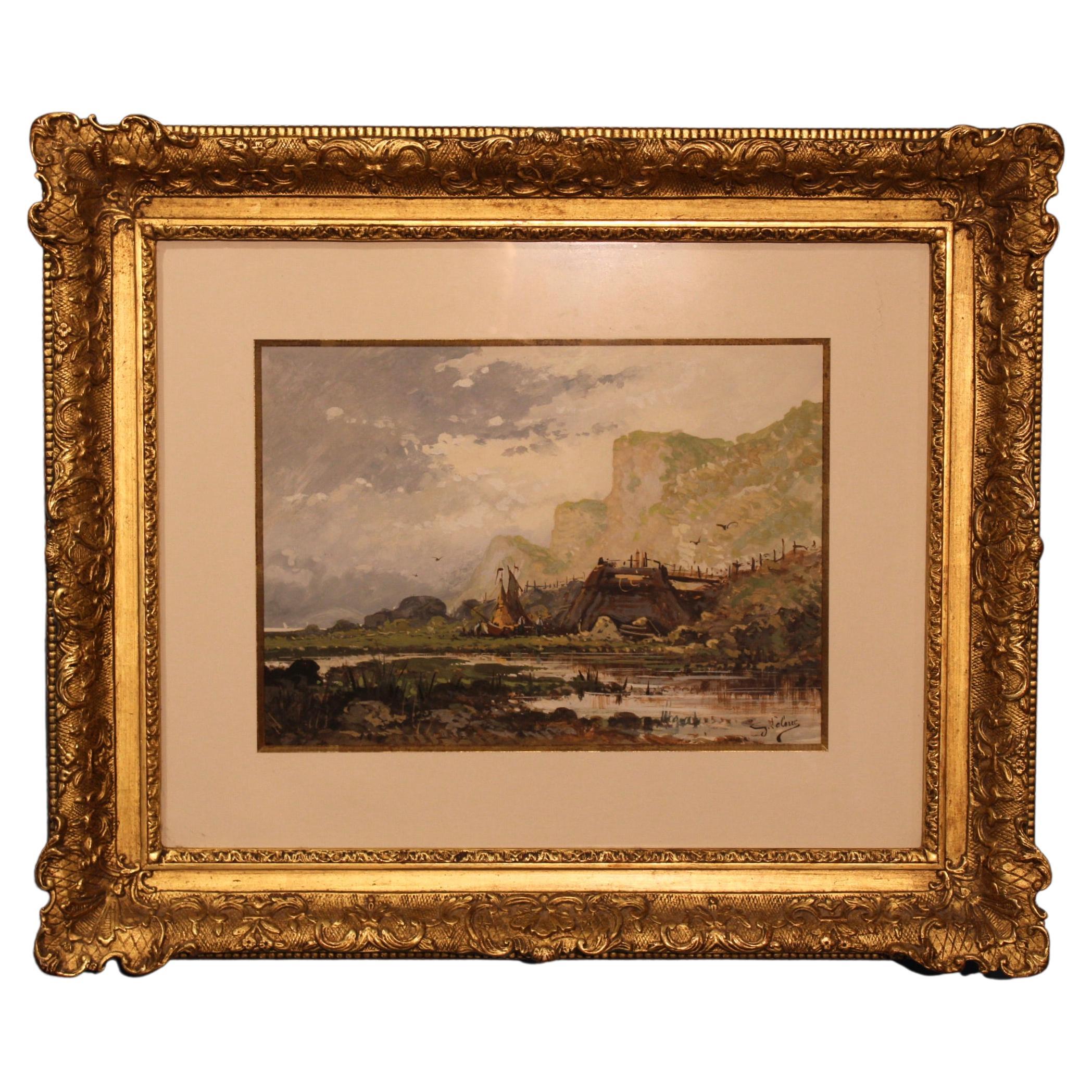 Gemälde von Eugène Galien, Laloue im Angebot