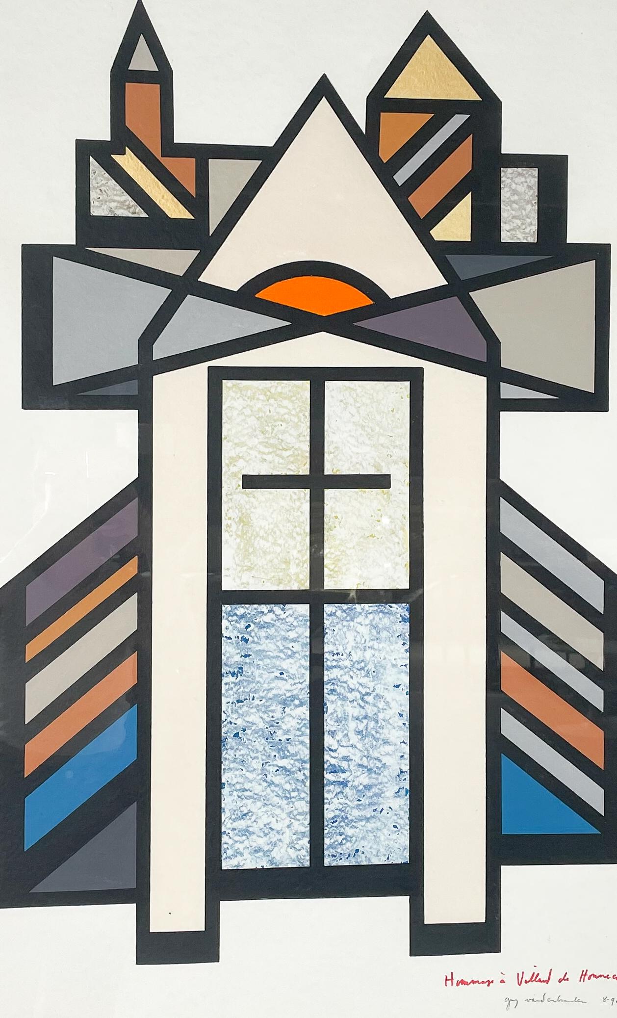 Mid-Century moderno Pittura di Guy Vandenbranden - Belgio, 1992 in vendita