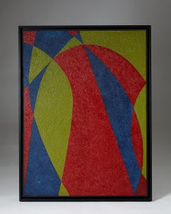 Cuadro de Harry Booström, Arte abstracto, Firmado, Suecia, 1953