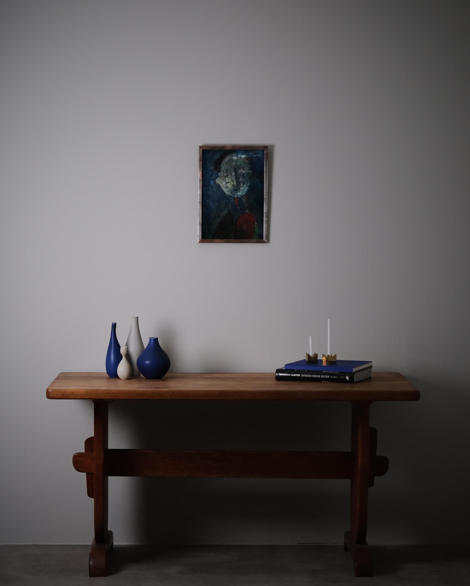 Gemälde von Henri Sert, Schweden, Mitte des 20. Jahrhunderts (Holz) im Angebot