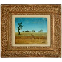 Painting by J. Faseau of the French Countryside